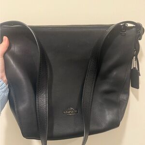 Coach Black Leather Shoulder Bag